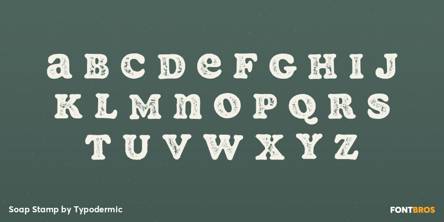 Soap Stamp Font Poster #2