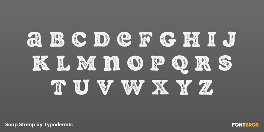 Soap Stamp Font Poster #3