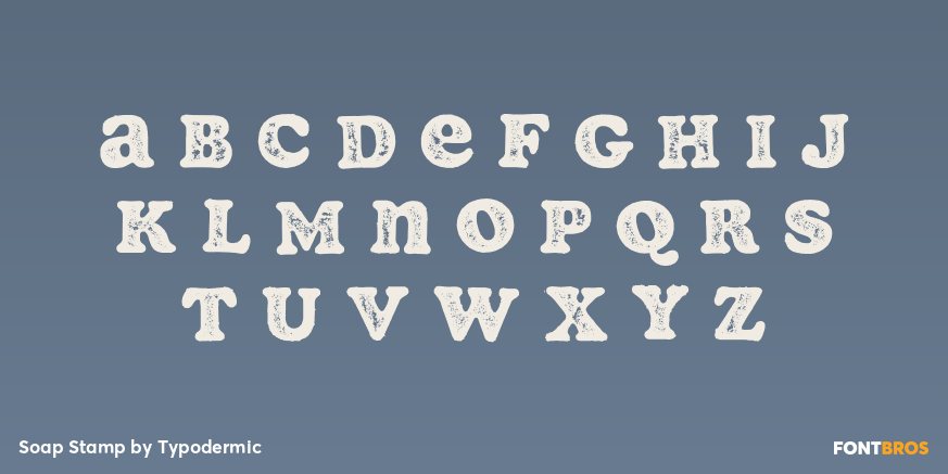 Soap Stamp Font Poster #1