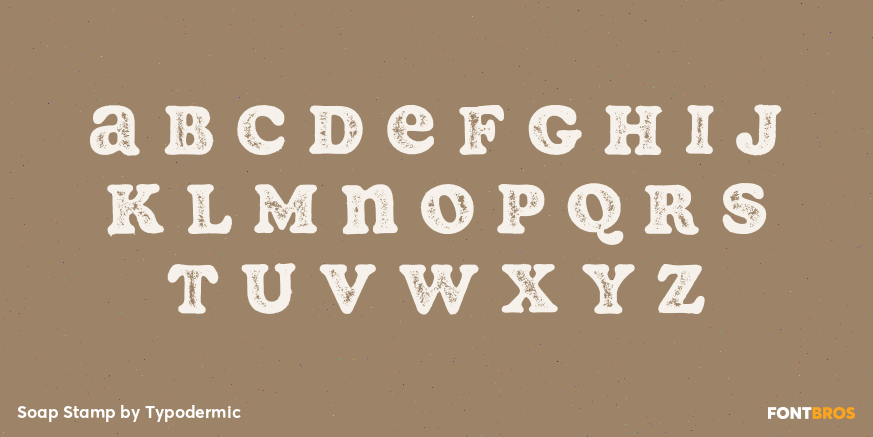 Soap Stamp Font Poster #1