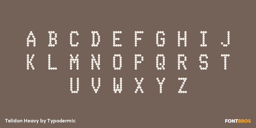 Telidon Heavy Font Poster #2