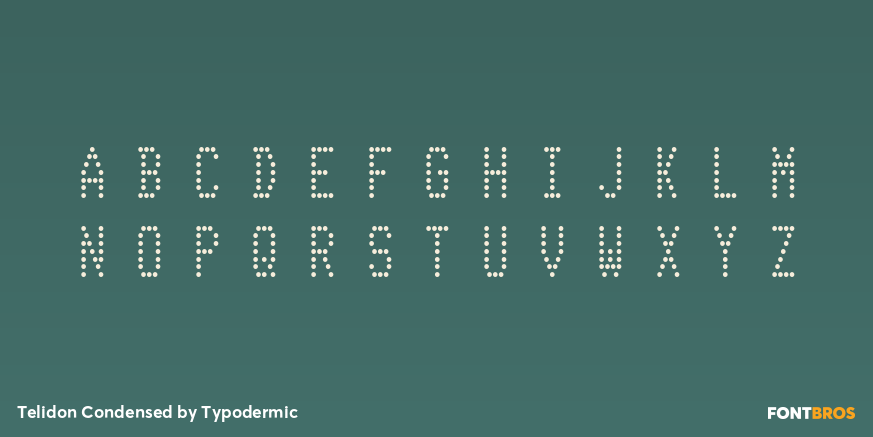 Telidon Condensed Font Poster #2