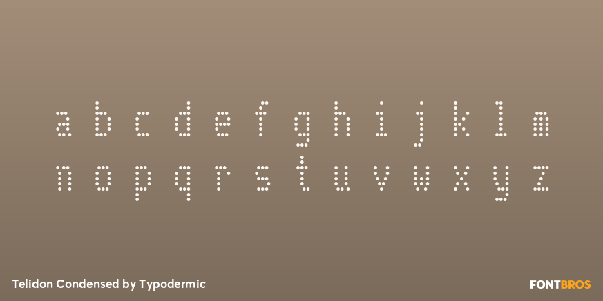 Telidon Condensed Font Poster #3