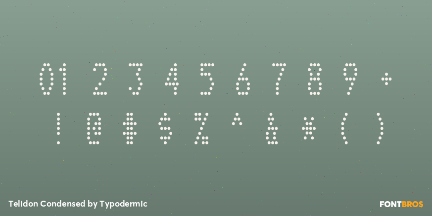 Telidon Condensed Font Poster #4