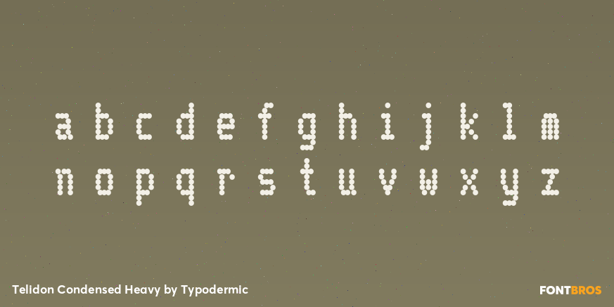 Telidon Condensed Heavy Font Poster #3