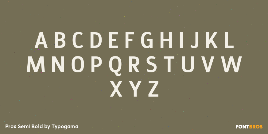 Prox Semi Bold Font Poster #2