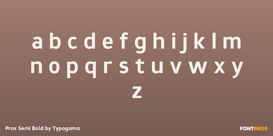 Prox Semi Bold Font Poster #3