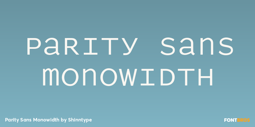 Parity Sans Monowidth Poster