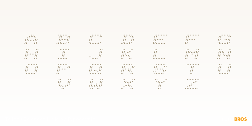 Telidon Extended Italic Font Poster #2