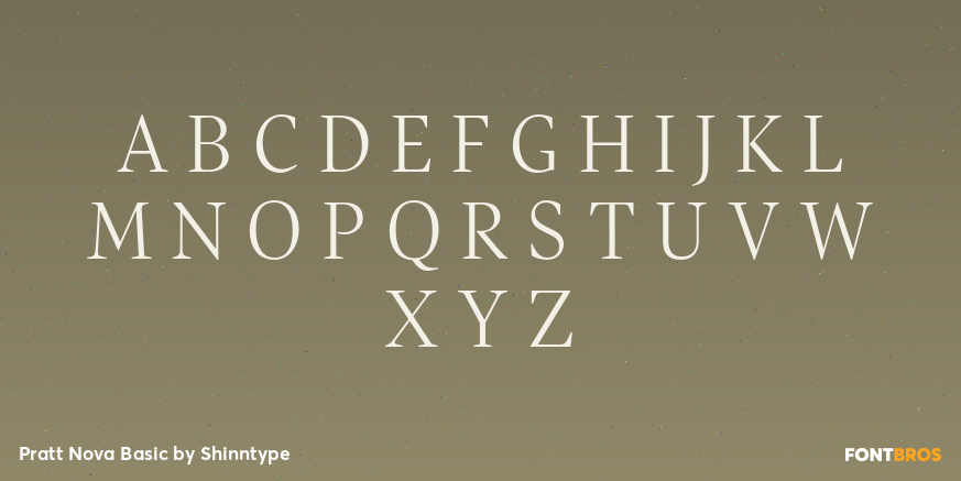 Pratt Nova Basic Font Poster #2