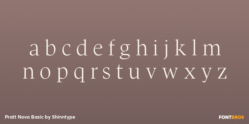 Pratt Nova Basic Font Poster #3