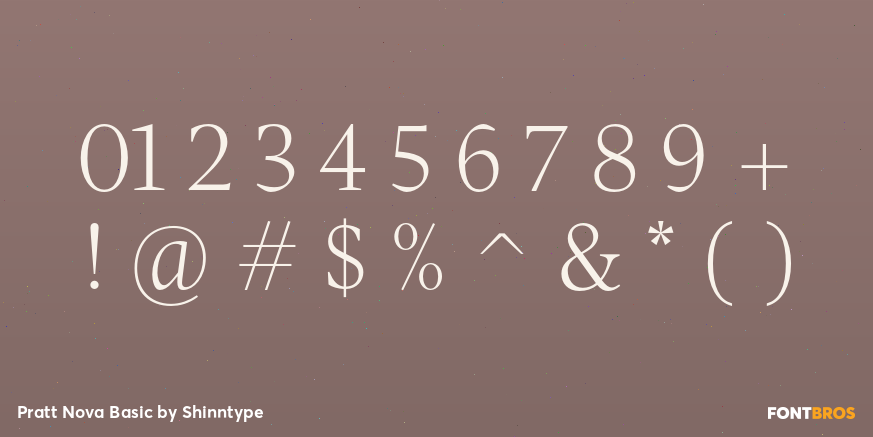Pratt Nova Basic Font Poster #4