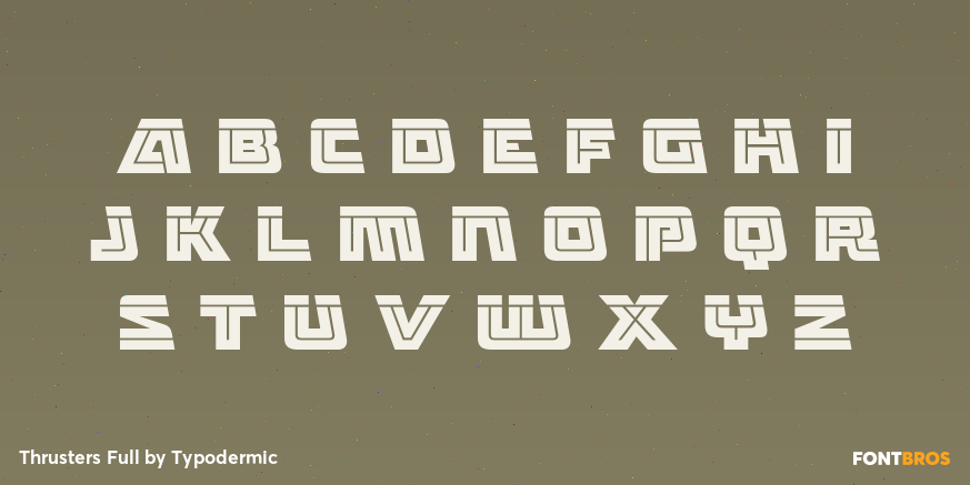 Thrusters Full Font Poster #3