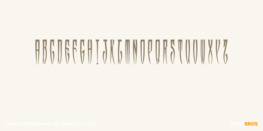 Towne Monograms Font Poster #3