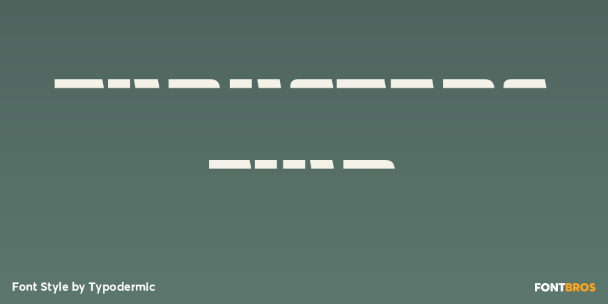 Thrusters Fwd Font Poster #1