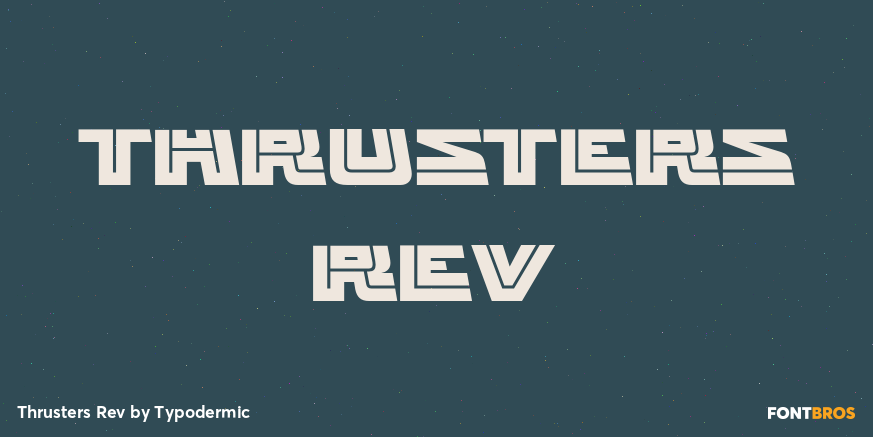 Thrusters Rev Font Poster #1
