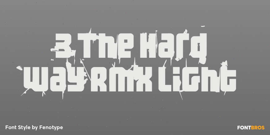 3 The Hard Way RMX Light Poster