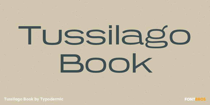 Tussilago Book Font Poster #1