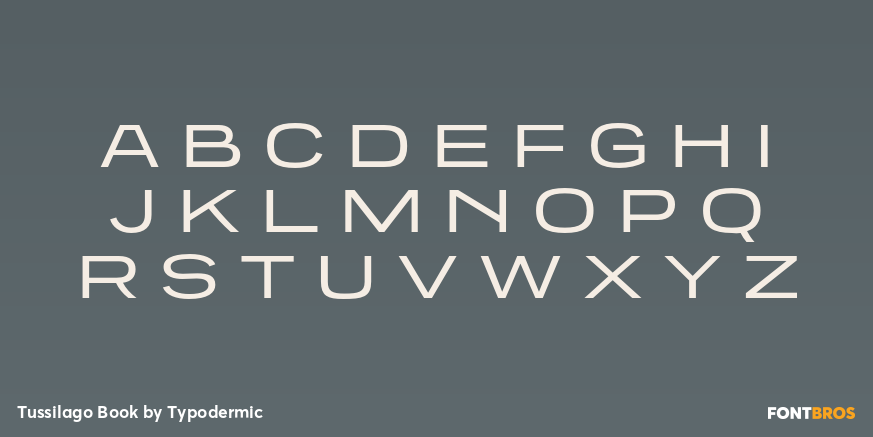 Tussilago Book Font Poster #2