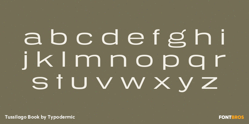 Tussilago Book Font Poster #3