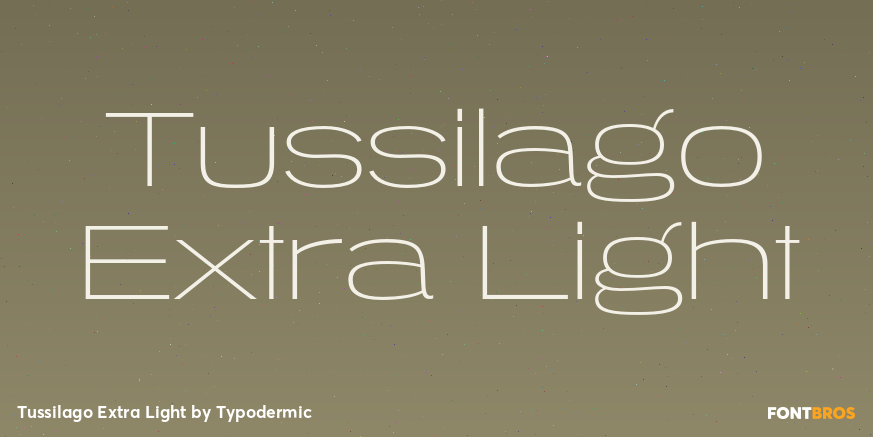 Tussilago Extra Light Font Poster #1