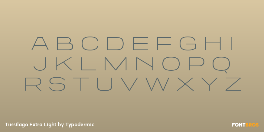 Tussilago Extra Light Font Poster #1
