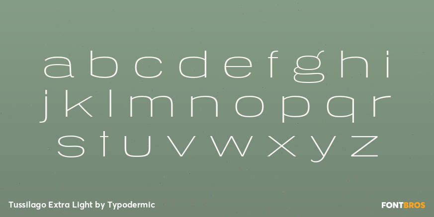 Tussilago Extra Light Font Poster #1