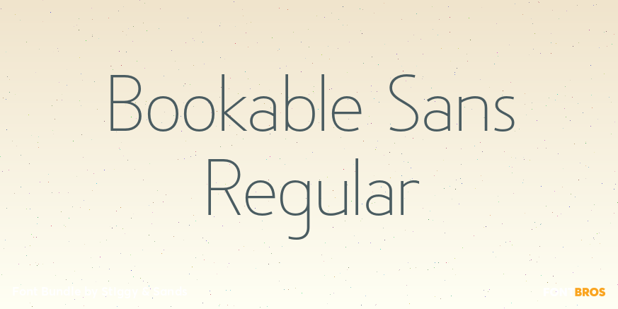 Bookable Sans Regular Poster