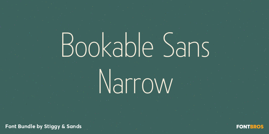 Bookable Sans Narrow Poster