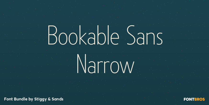 Bookable Sans Narrow Poster