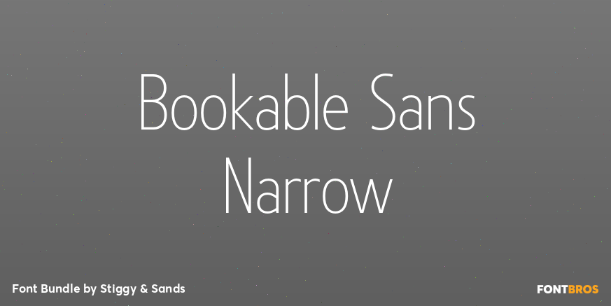 Bookable Sans Narrow Poster