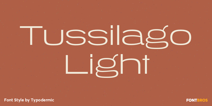 Tussilago Light Font Poster #1