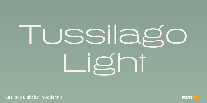 Tussilago Light Font Poster #1