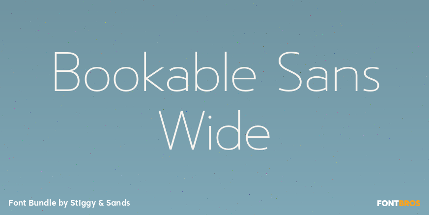 Bookable Sans Wide Poster