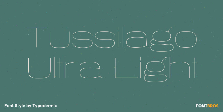 Tussilago Ultra Light Font Poster #1