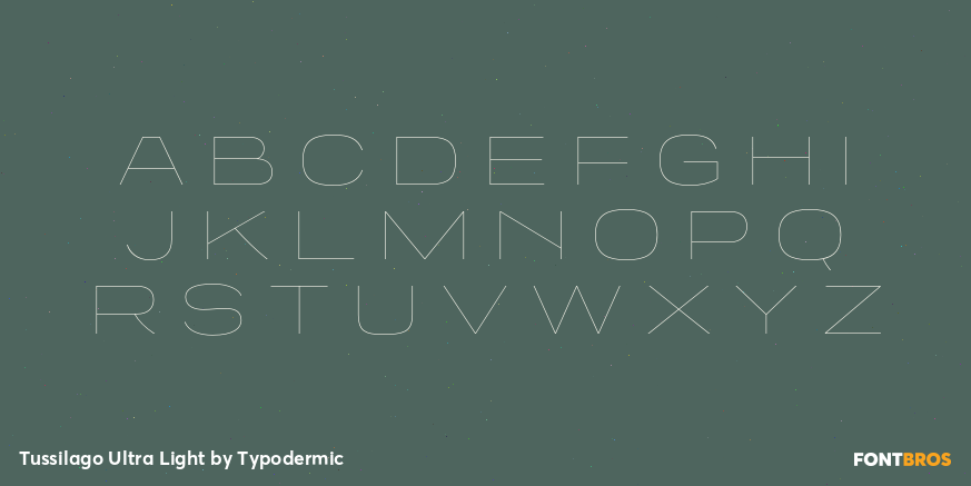 Tussilago Ultra Light Font Poster #1