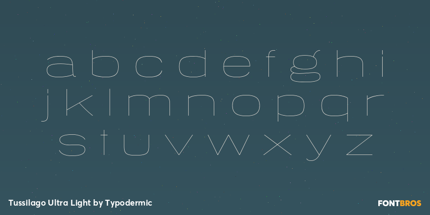 Tussilago Ultra Light Font Poster #1