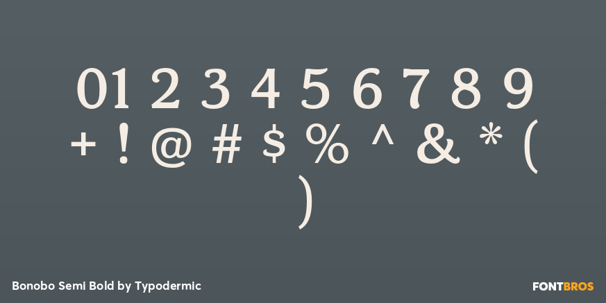 Bonobo Semi Bold Font Poster #4