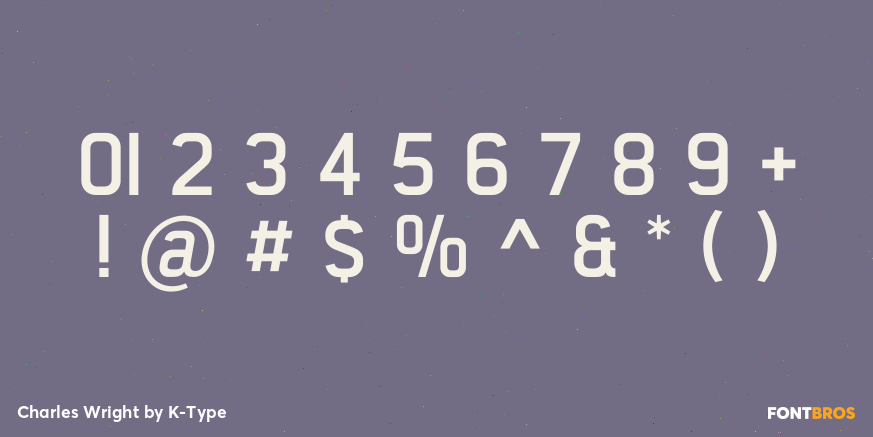 Charles Wright Font Poster #1