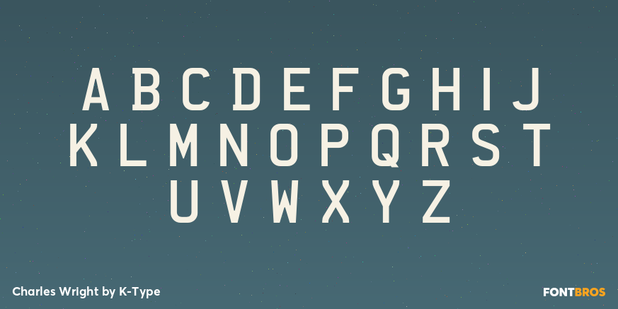 Charles Wright Font Poster #1