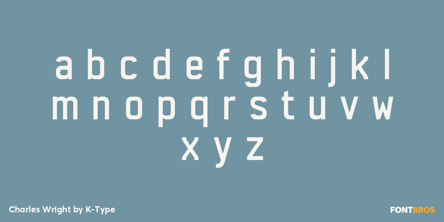 Charles Wright Font Poster #1