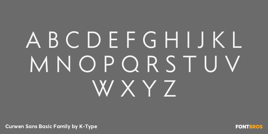 Curwen Sans Basic Family Font Poster #2