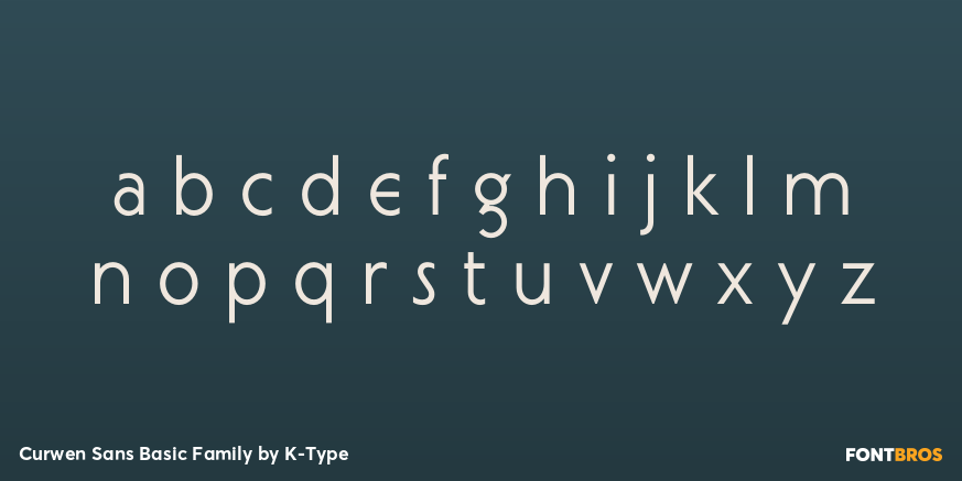 Curwen Sans Basic Family Font Poster #3