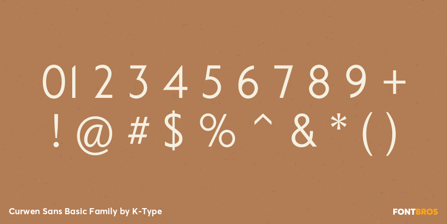 Curwen Sans Basic Family Font Poster #4