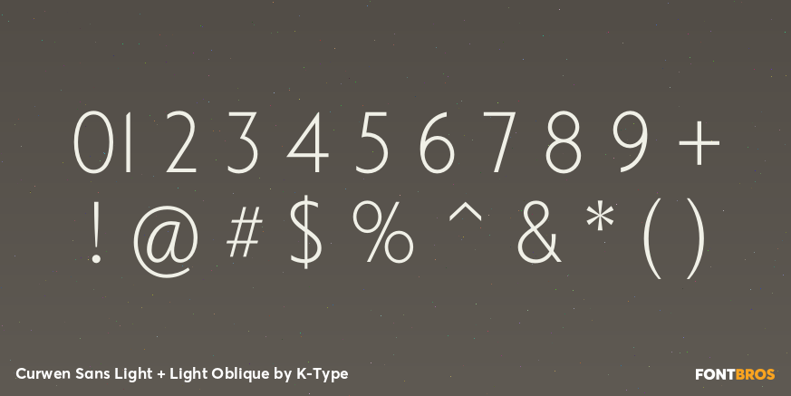 Curwen Sans Light + Light Oblique Font Poster #4