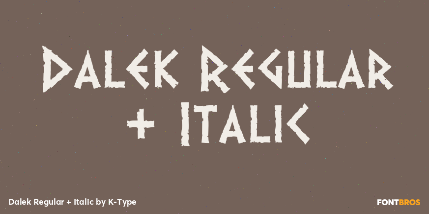 Dalek Regular + Italic Font Poster #1