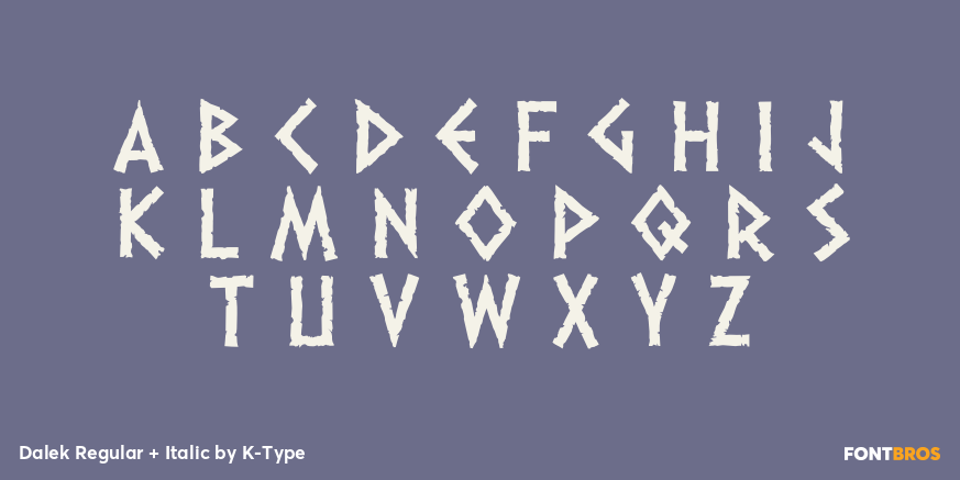 Dalek Regular + Italic Font Poster #2