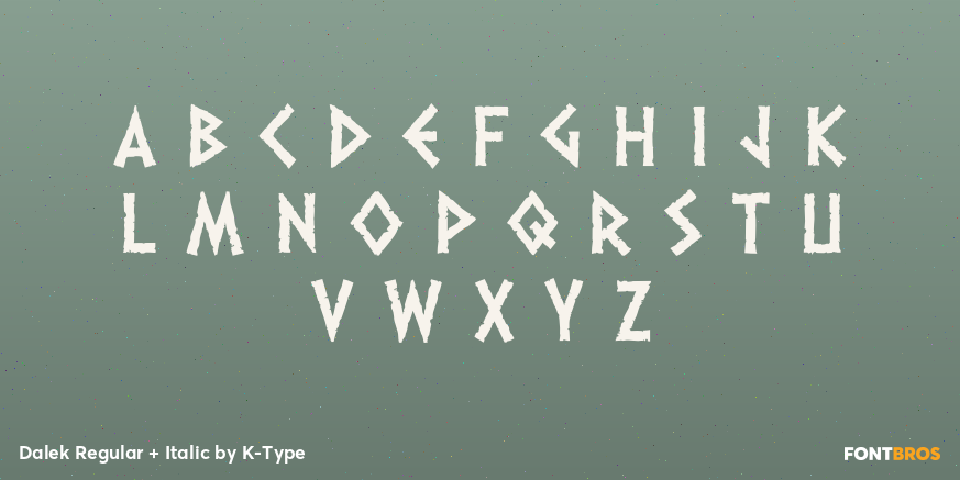 Dalek Regular + Italic Font Poster #3