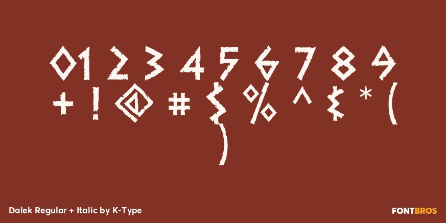 Dalek Regular + Italic Font Poster #4