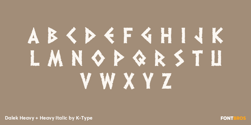 Dalek Heavy + Heavy Italic Font Poster #3